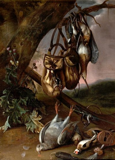 Still Life with Dead Game (Pigeon and Other Birds) by Pieter Withoos